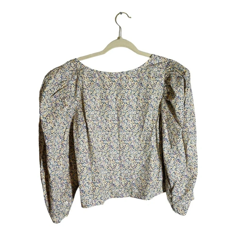 Levis floral puff sleeve top - Picture 5 of 6